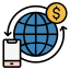 Money remittence icon